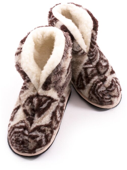 Тапочки Wool Lamb, размер 44-45, коричневый