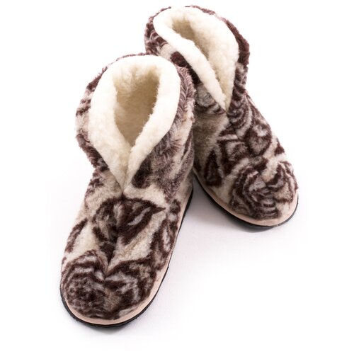 фото Чуни меховые антарктида из овечьей шерсти на эва р.40-41 wool lamb