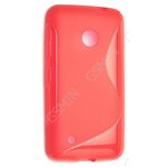 Чехол силиконовый для Nokia Lumia 530 / 530 Dual Sim S-Line TPU (Красный) - изображение