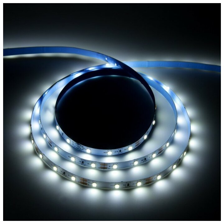 GENERAL Светодиодная лента General 5 м, IP20, SMD2835, 60 LED/м, 4.8 Вт/м, 12 В, 6500К