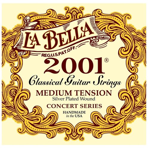 Струны для классической гитары La BELLA 2001 medium tension струны для классической гитары la bella 2001m 2001 medium tension