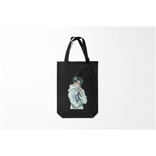 фото Сумка-шоппер / 31х42 см / аниме / атака титанов леви burnettie