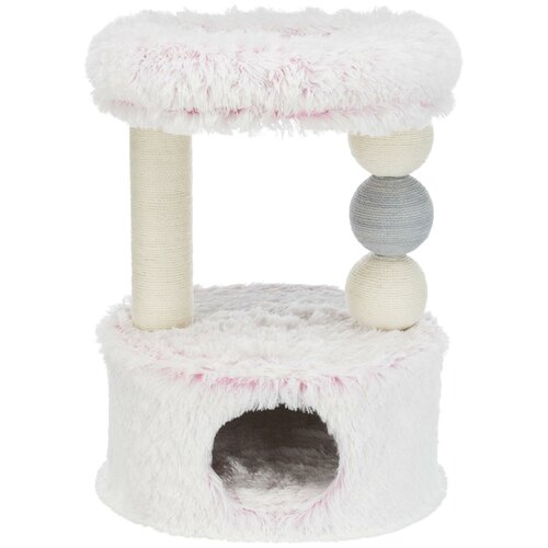 Домик для кошки Trixie Harvey, белый/розовый, 54*40*73 см