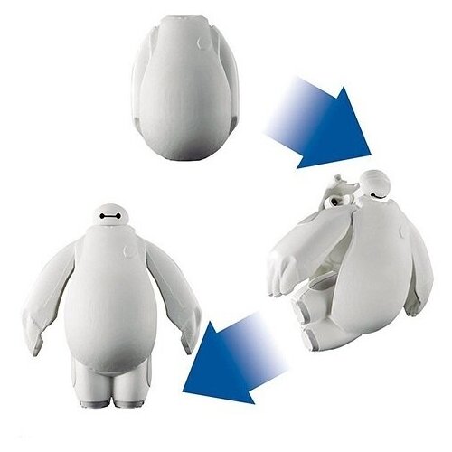 EggStars Яйцо-трансформер бэймакс белый