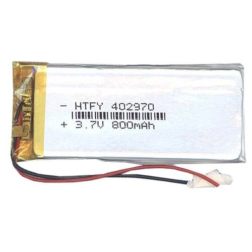 Аккумулятор Li-Pol (батарея) 4*29*70мм 2pin 3.7V/800mAh аккумулятор li pol батарея 3 8 34 50мм 2pin 3 7v 800mah