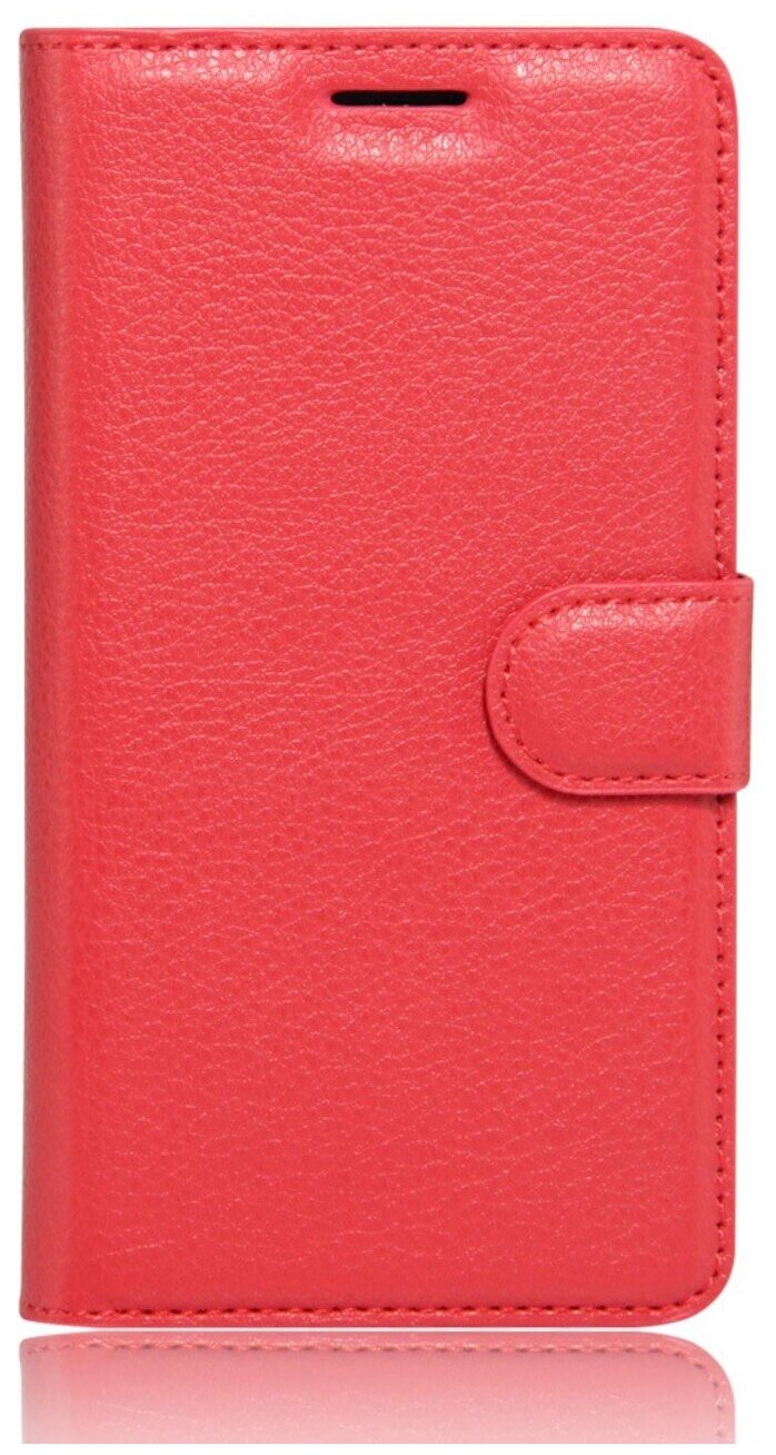 Чехол-книжка MyPads для Nokia 5 с мульти-подставкой застёжкой и визитницей красный