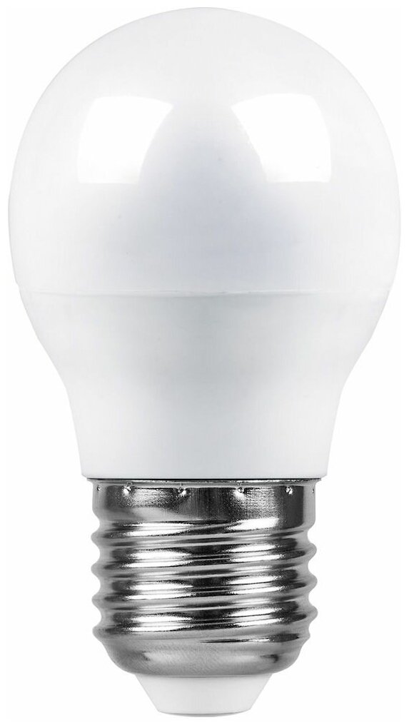 Лампа светодиодная, (9W) 230V E27 4000K G45, LB-550