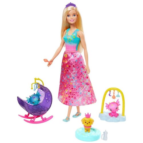 фото Набор игровой barbie заботливая принцесса детский сад для драконов gjk51