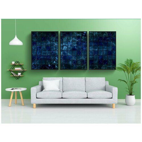 фото Набор модулных постеров для интерьера "технология, матрица, код" 60x90 см. в тубусе, без рамки lotsprints