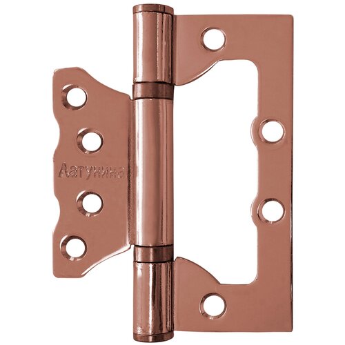 Петля универсальная накладная без врезки, 100*75*2,5- В2, СР хром, (сталь)