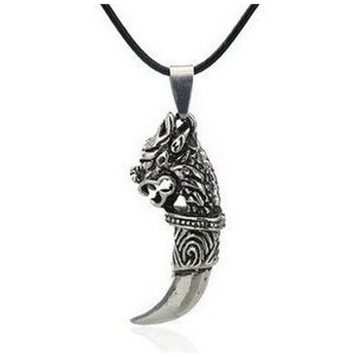 Кулон мужской на цепочке Драконий Клык