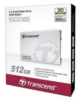 Твердотельный накопитель Transcend SSD230S 512 ГБ SATA TS512GSSD230S - фотография № 1