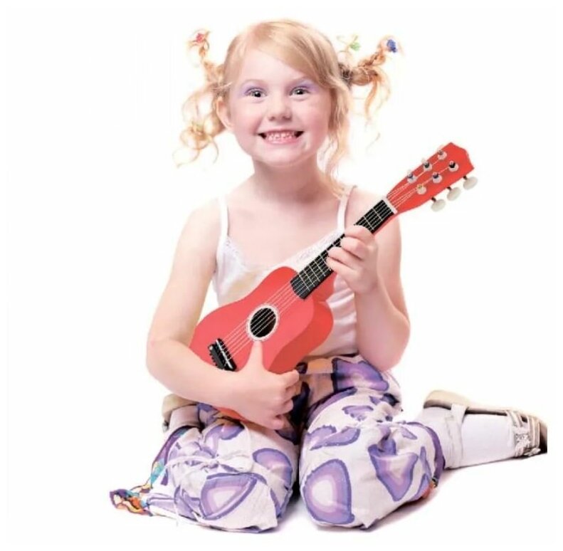 Игрушка Viga Toys Гитара, красный (50691) - фото №2