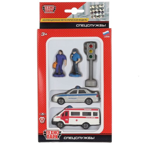 фото Набор машинок технопарк спецслужба
