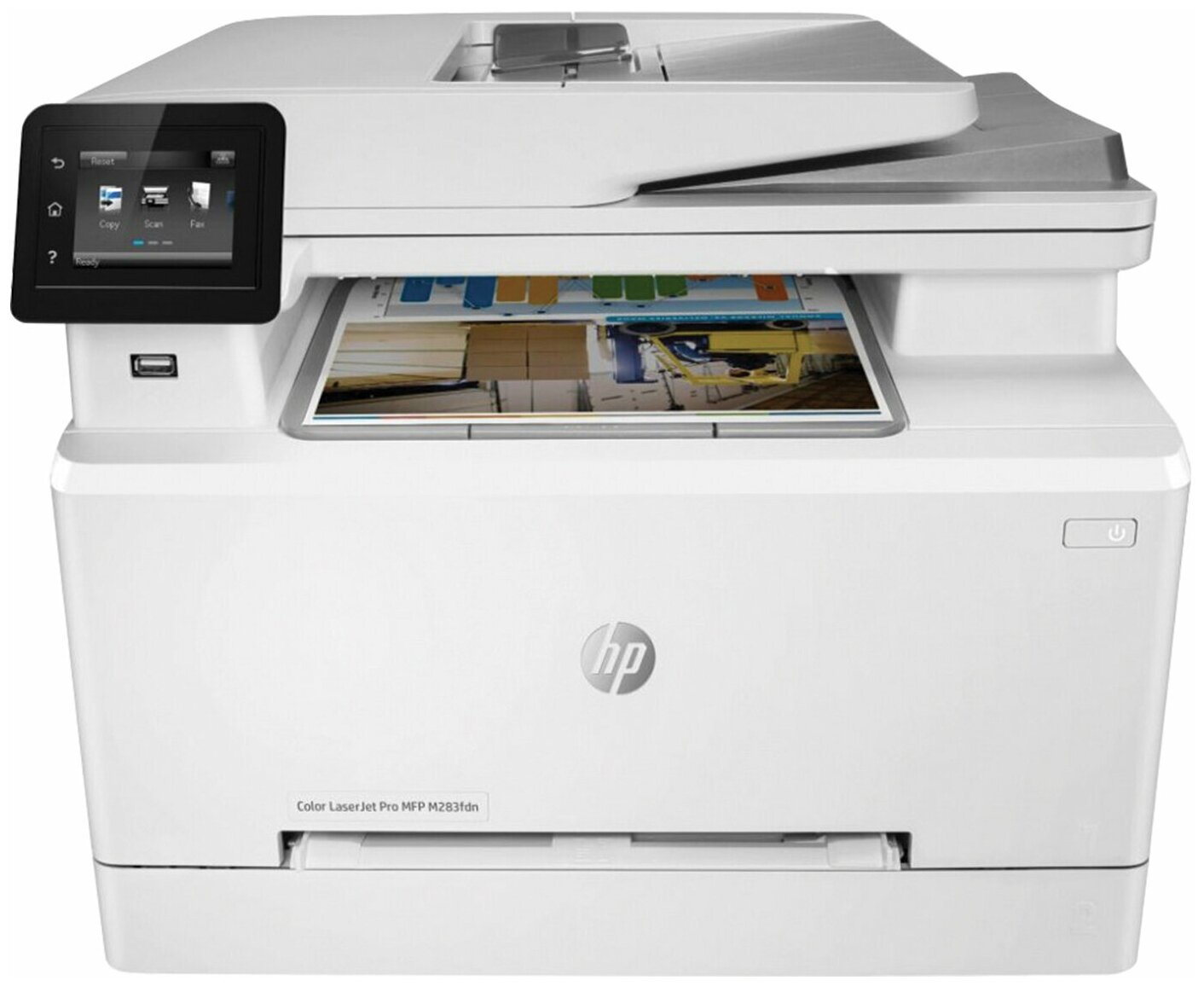 МФУ лазерное цветное HP Color LaserJet Pro M283fdn "4 в 1", 21 стр./мин, 40000 стр./месяц, дуплекс, сетевая карта, 7KW74A