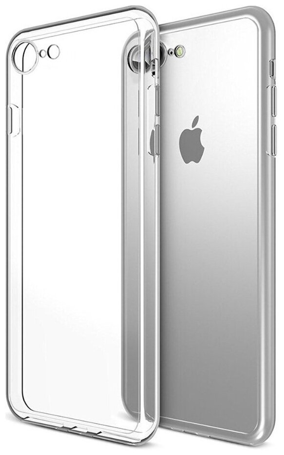 Чехол накладка силикон плотный для Apple iPhone SE(2020)/7/8 4.7",901060, прозрачный
