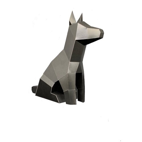 фото Набор для творчества intellectico картонный конструктор полигональная фигура собака 1232бн