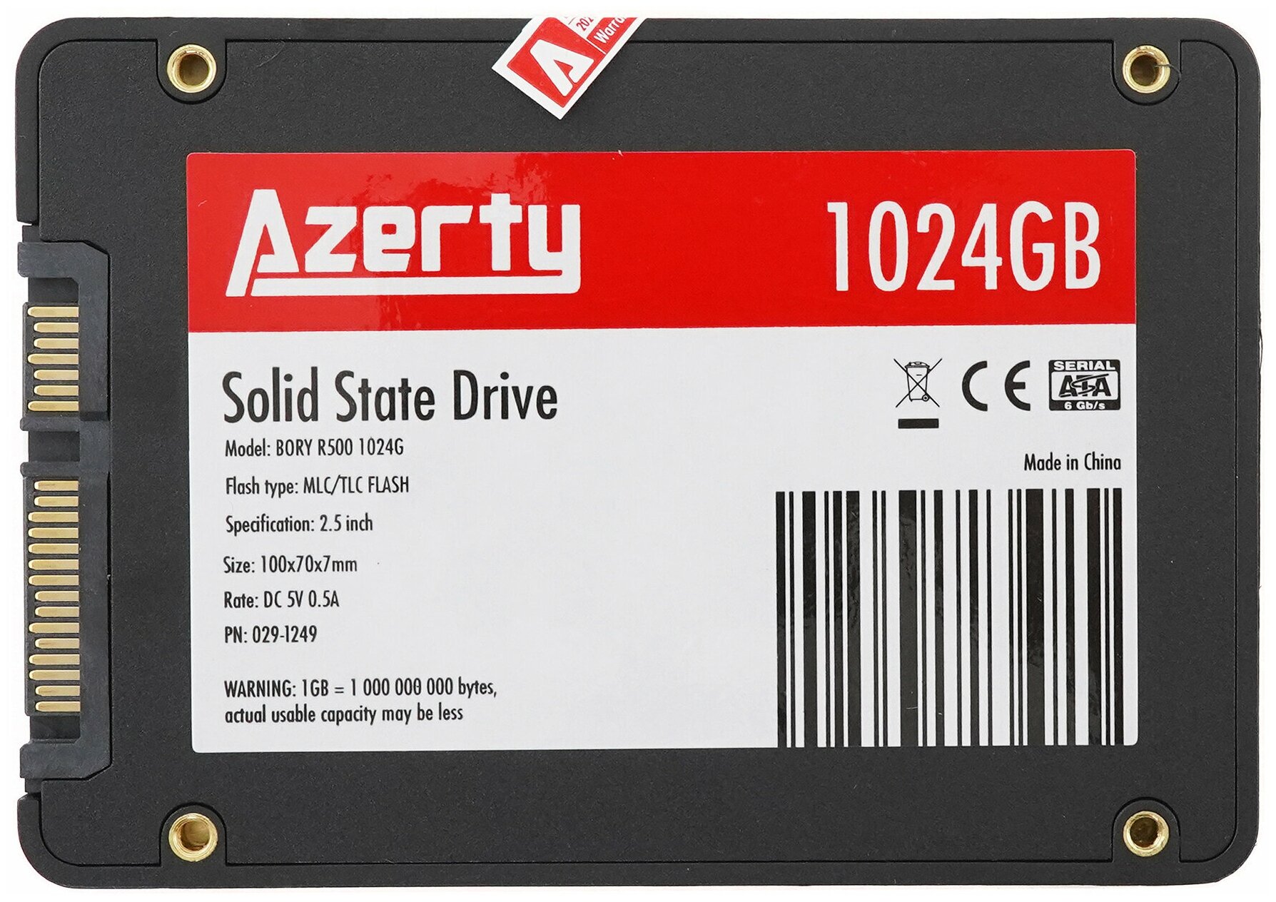 Твердотельный накопитель Azerty Bory R500 1 ТБ SATA 029-1249