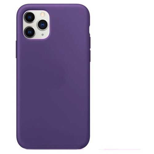 фото Чехол-накладка для iphone 11 pro silicone case nl закрытый темно-сиреневый (30)