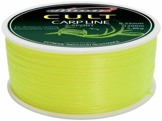 Леска Climax CULT Carp Line Z-Sport 1300м 4,4кг/0,22мм (Желтая)