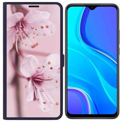 Чехол-книжка / Защитный кейс / Krutoff Eco Book для Xiaomi Redmi 9 Весна (синий)