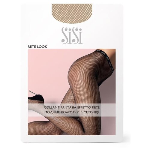 Колготки сетка SiSi Rete Look, набор (2 шт.), размер S/M, miele (легкий загар)