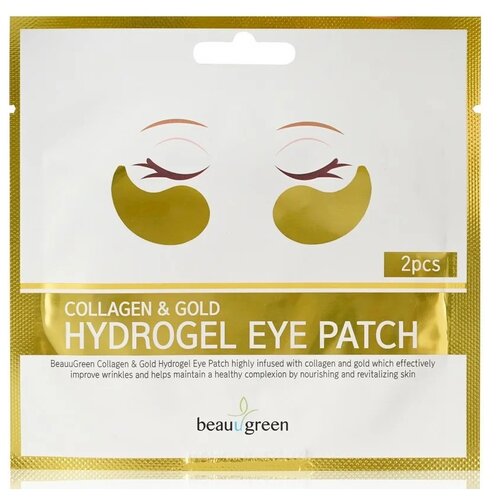 Beauugreen          Anti-Wrinkle Solution Collagen & Gold Hydrogel Eye Patch, 2 