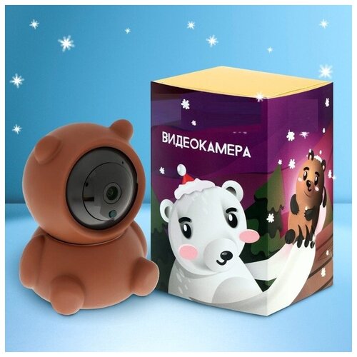 Luazon Home Видеокамера WiFi LuazON CAM-02 Мишка NY управление со смартфона 2 Мп microSD 238800₽