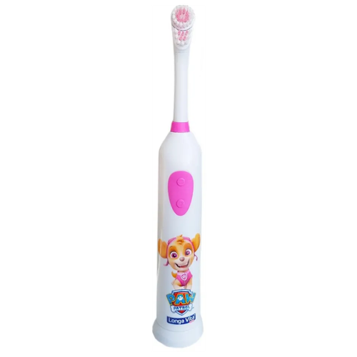 Детская электрическая зубная щетка LONGA VITA Paw Patrol розовый, 2 насадки