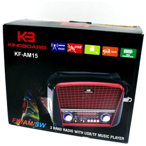 Радиоприемник настольный KINGBOARB KF-AM15 USB MP3 BLUETOOCH