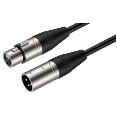 behringer gmc 1000 микрофонный кабель xlr female xlr male 10 0 м 2 x 0 22 mm² диаметр 6 мм черный Кабель микрофонный XLR-XLR, 10м Roxtone SMXX200/10