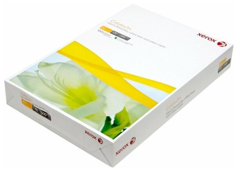 Бумага для цветной лазерной печати XEROX Colotech plus, А3,120г/кв. м, 170%CIE (500 листов)