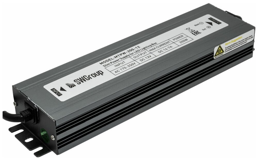 Блок питания для ленты 12V 200W IP67 MTPW-200-12