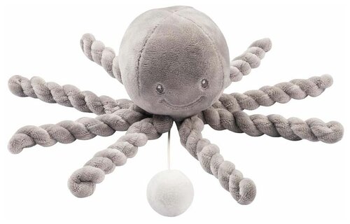 Игрушка мягкая Nattou Musical Soft toy Lapidou Octopus grey музыкальная 877572