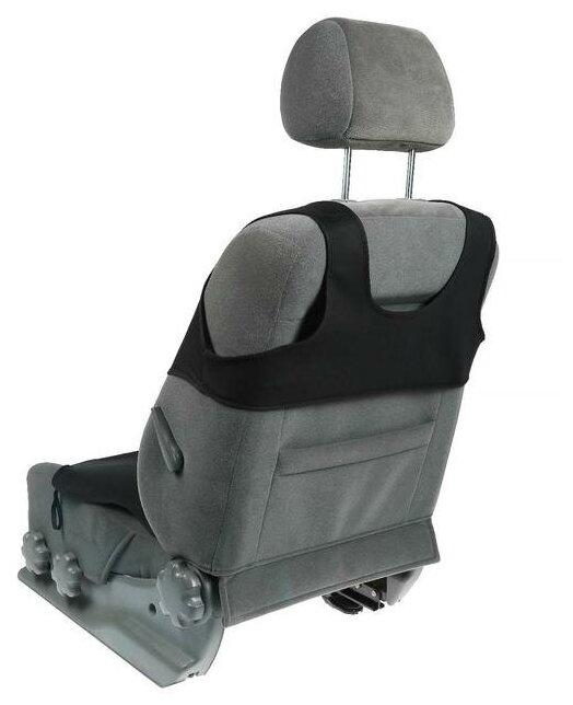 Чехол-майка TORSO на переднее сиденье, цвет черный, набор 2 шт./В упаковке шт: 1
