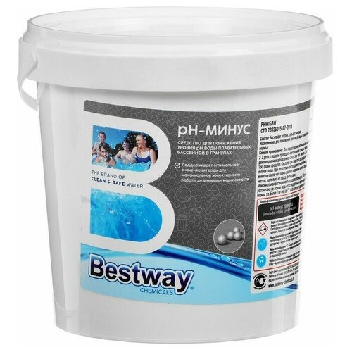 Средство для понижения уровня pH воды в бассейнах Bestway в гранулах, рН до 7,2-7,6, 1 л (PHM1GBW)