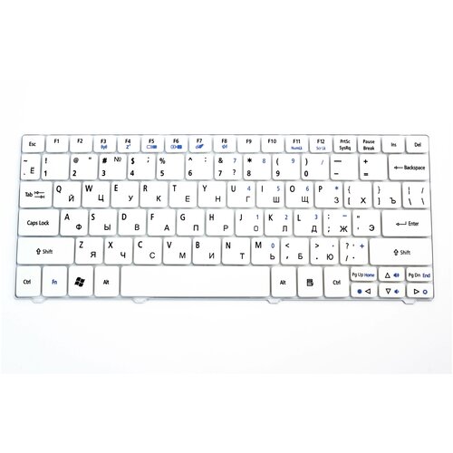 Клавиатура для Acer 1810 1830T 1410 One 721 722 751 Белая Pn ZA3 ZA5 NSK-AQ00R NSK-AQ10R 184800₽
