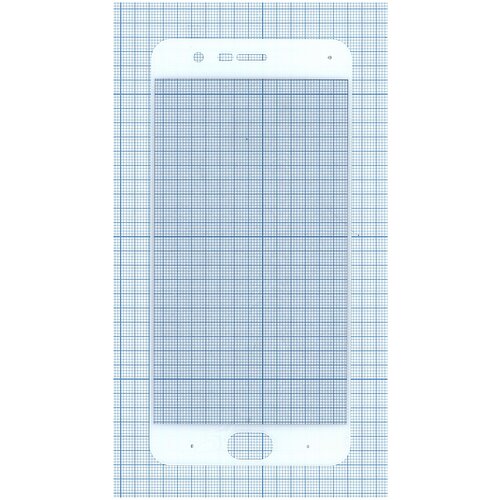Защитное стекло Полное покрытие для Xiaomi Mi Note 3 белое