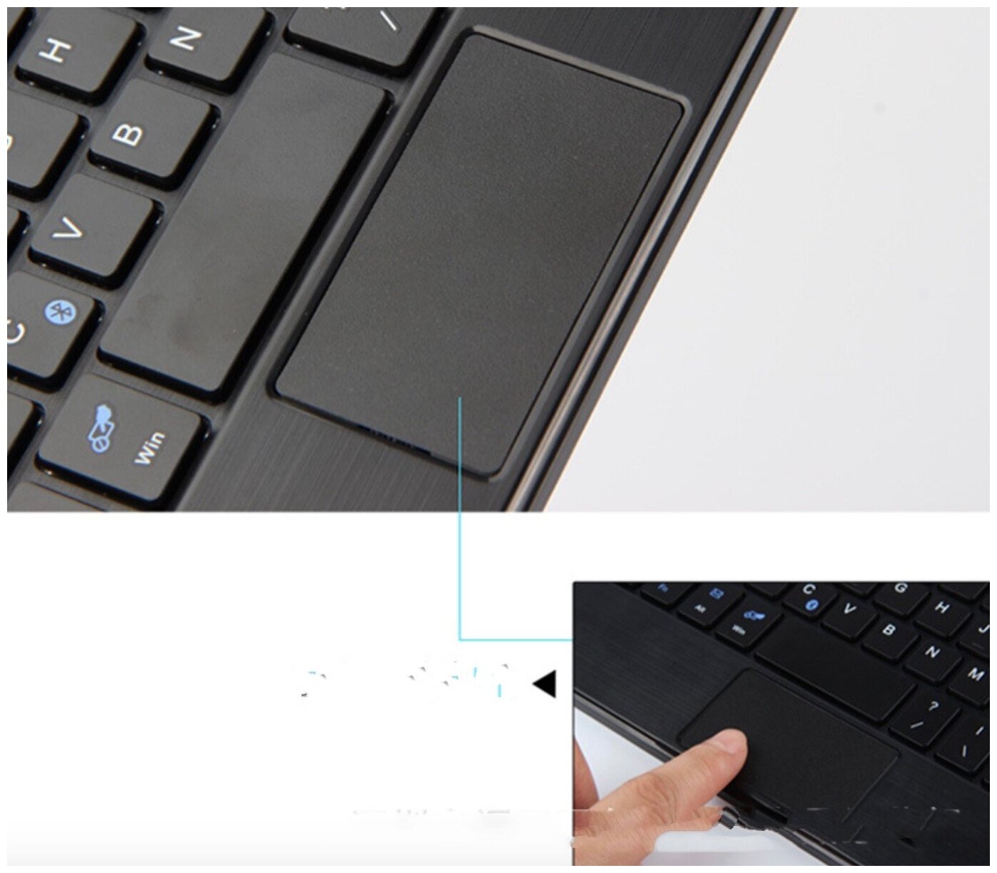 Клавиатура MyPads для Samsung Galaxy Tab A 101 SM-T510 2019 Samsung Galaxy Tab A 101 SM-T515 2019 съёмная беспроводная Bluetooth в компле