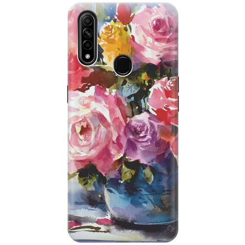 фото Re:pa чехол - накладка artcolor для oppo a31 с принтом "акварельный букет цветов"