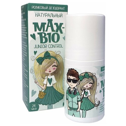 Подростковый натуральный дезодорант для подростков и детей MAX-BIO JUNIOR CONTROL