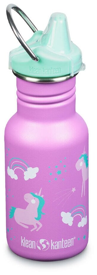 Детская бутылка Klean Kanteen Kid Classic Narrow Sippy 12oz (355 мл) Unicorns 1008856