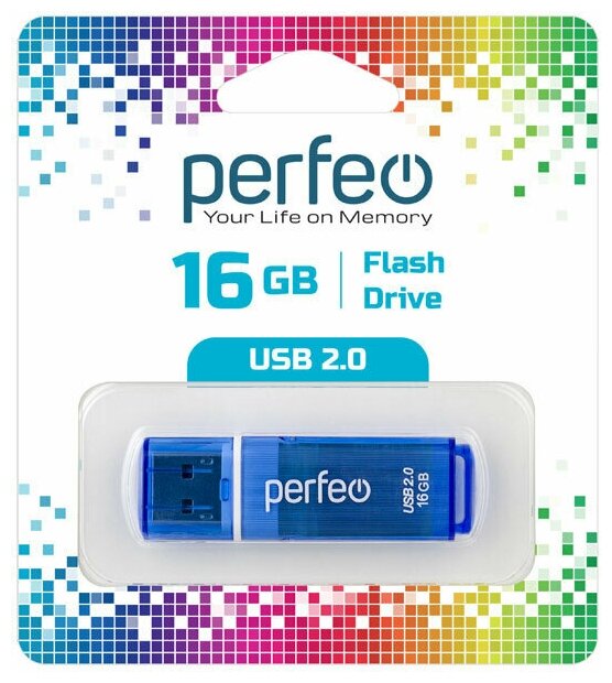 USB флешка Perfeo 16GB C13 Blue