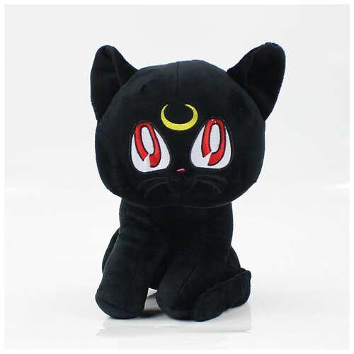 мягкая игрушка кошка синяя луна салфетница 30 см Мягкая игрушка кошечка черная Луна / черный кот / котенок 25 см