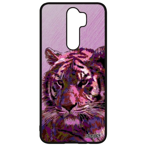 фото Ударопрочный чехол для смартфона // xiaomi redmi note 8 pro // "царь тигр" тасманский джунгли, utaupia, серый