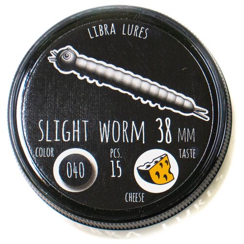 Приманка Libra Lures Slight Worm 38 (040) (Сыр) (3,8 см) 15шт