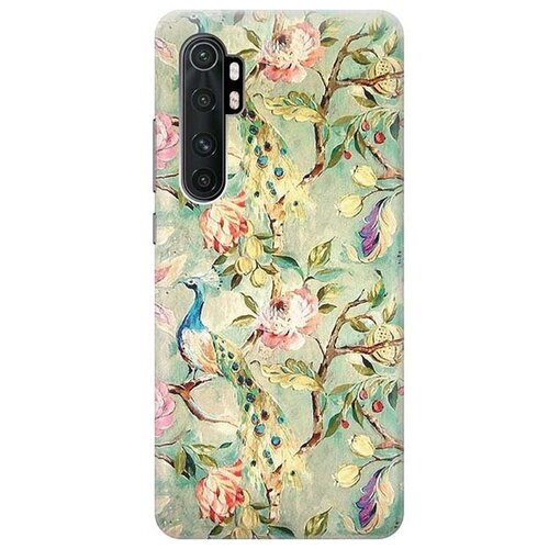 фото Ультратонкий силиконовый чехол-накладка для xiaomi mi note 10 lite с принтом "винтажный цветочный паттерн" gosso