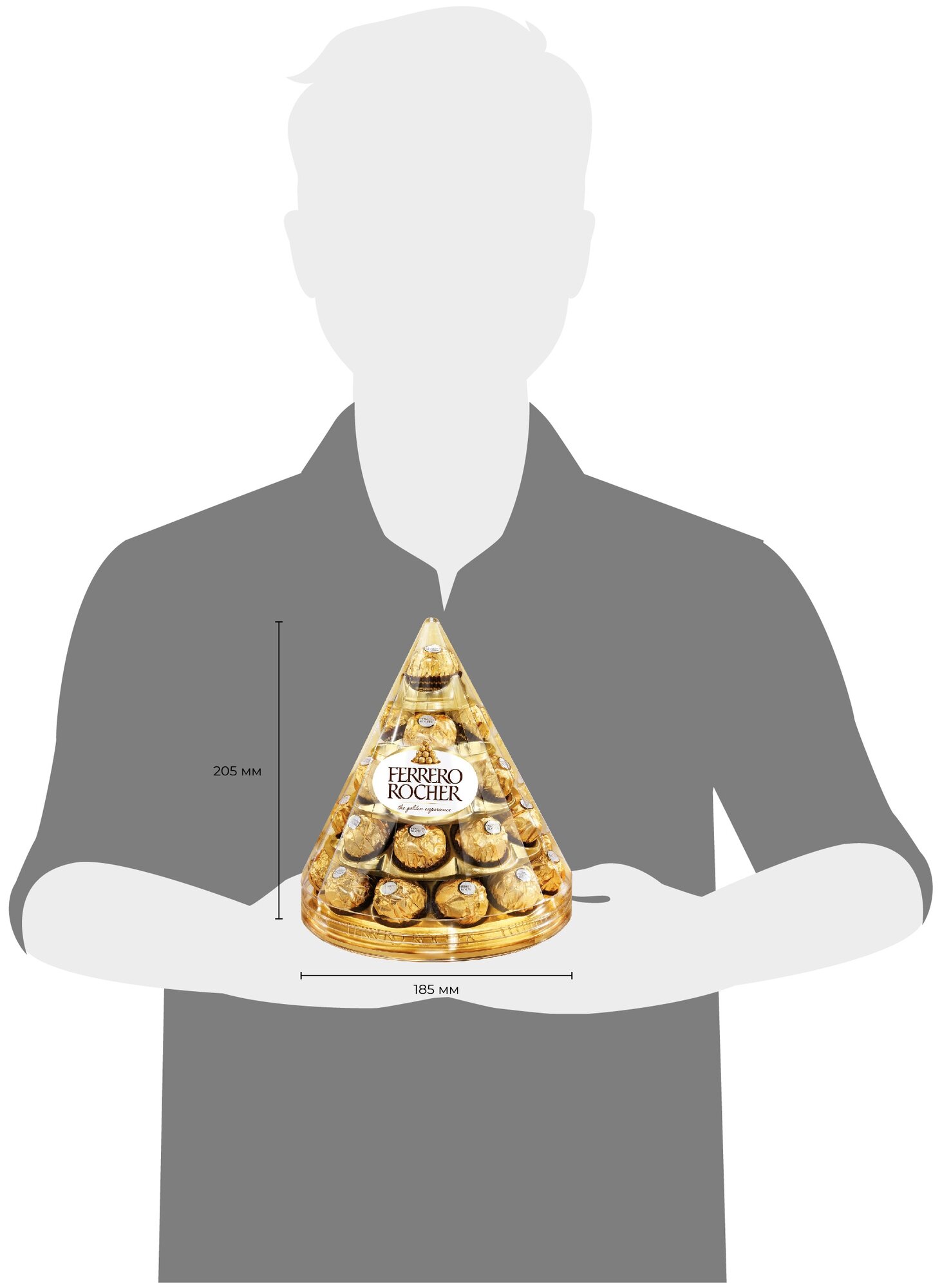 Конфеты Ferrero Rocher хрустящие с лесным орехом 350 г - фото №3
