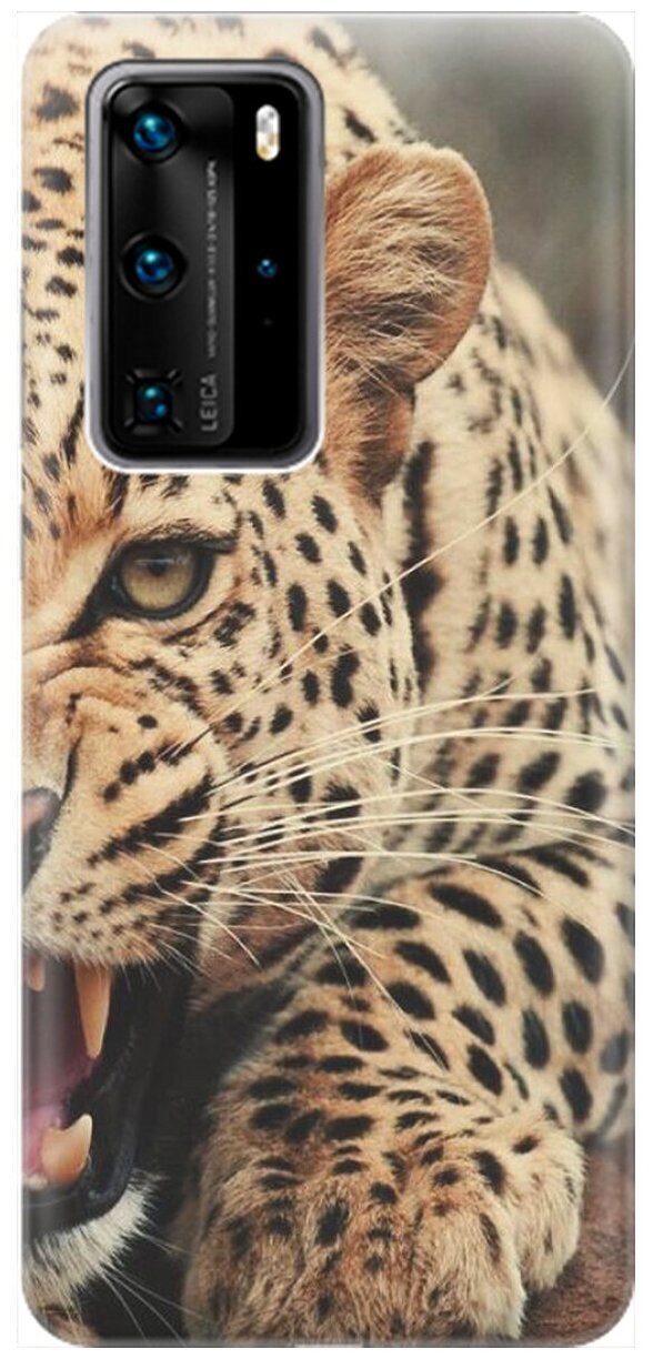 RE: PA Накладка Transparent для Huawei P40 Pro с принтом "Рассерженный хищник"