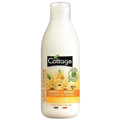 Молочко для тела COTTAGE «BODY MOISTURIZER-VANILLA MILK - DRY SKIN», Ваниль, 200мл